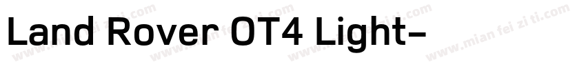 Land Rover OT4 Light字体转换